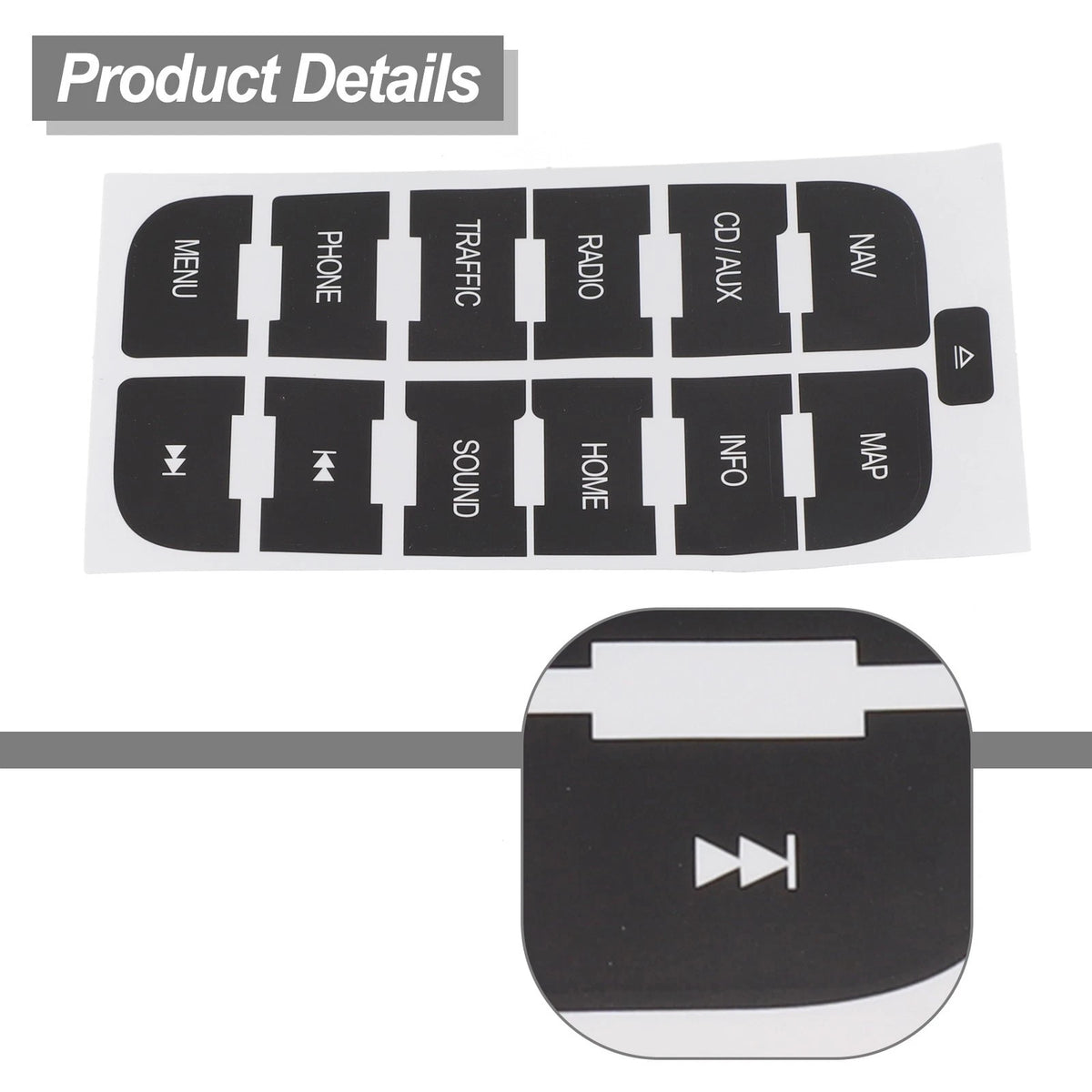 Firmly sticking stickers for efficient For FORD For SMax 2011 button repairs