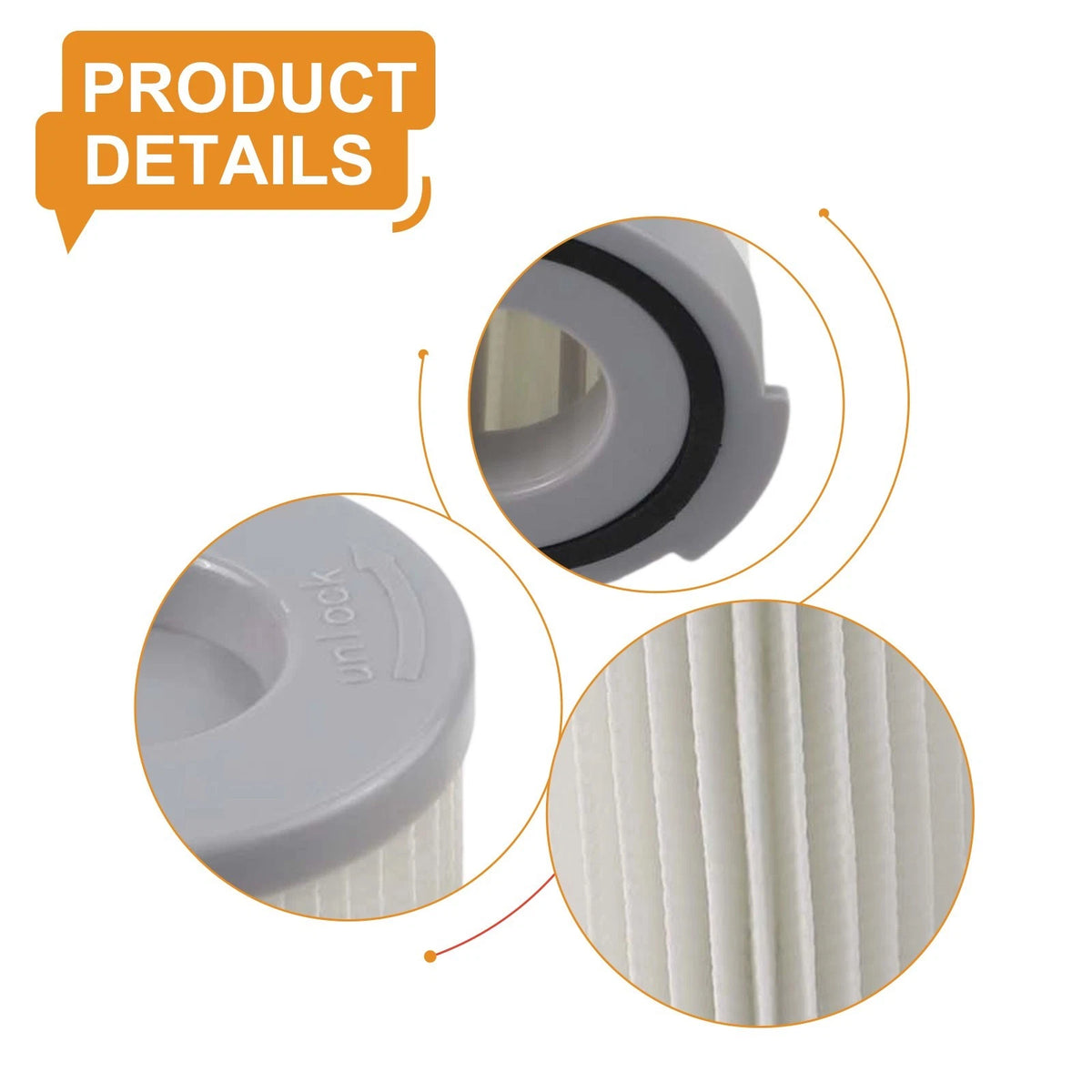 4 Pack Filters for AEG-Electrolux ZTF 7620 2100W