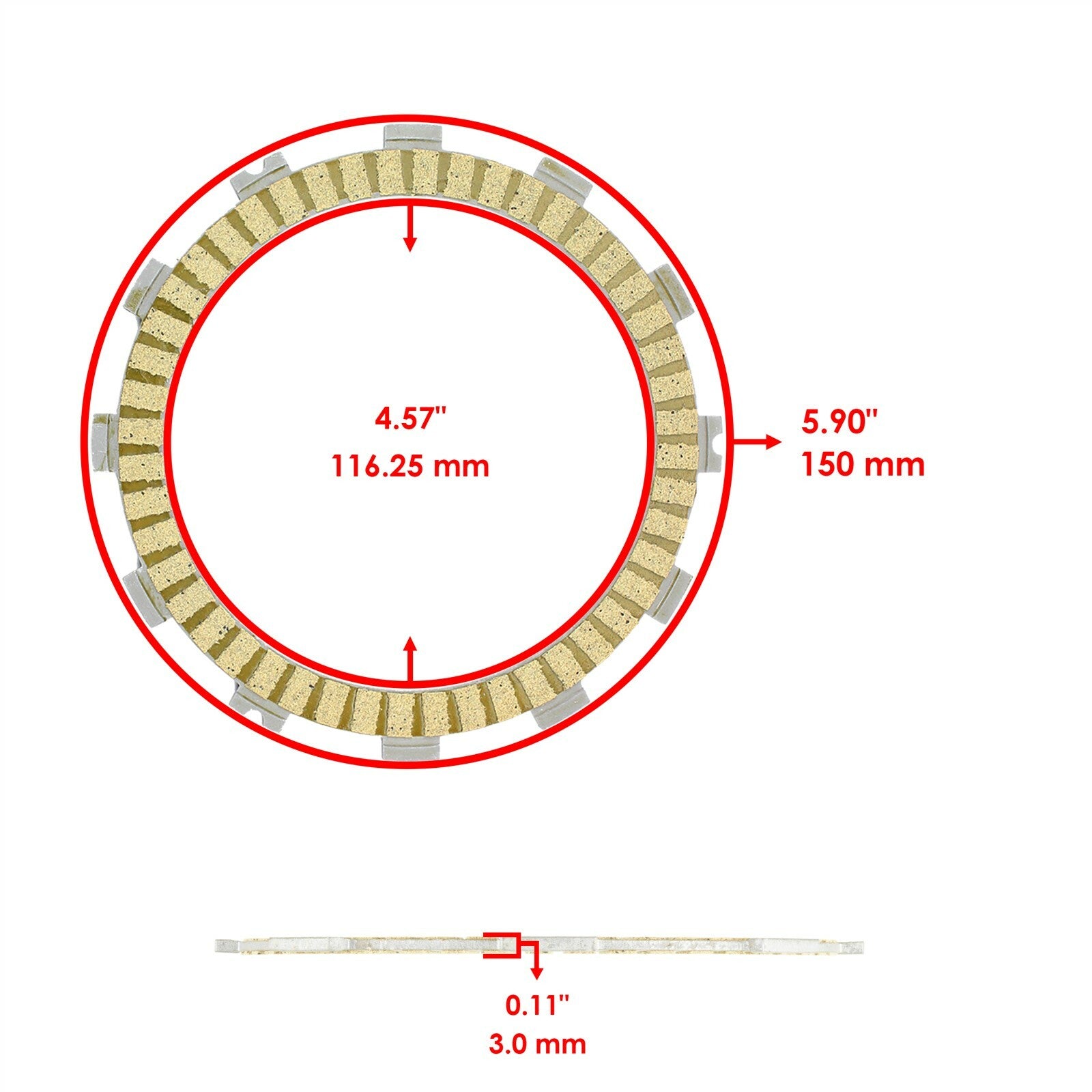Clutch Friction Plates Replacement for Suzuki DL650 V-Storm 650 (2004–2019)