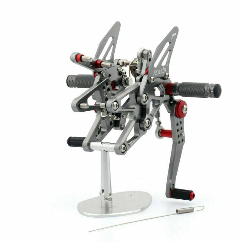 Aluminum Rearsets Footpegs for Daytona 675/R (2013–2017) Titan-color T9