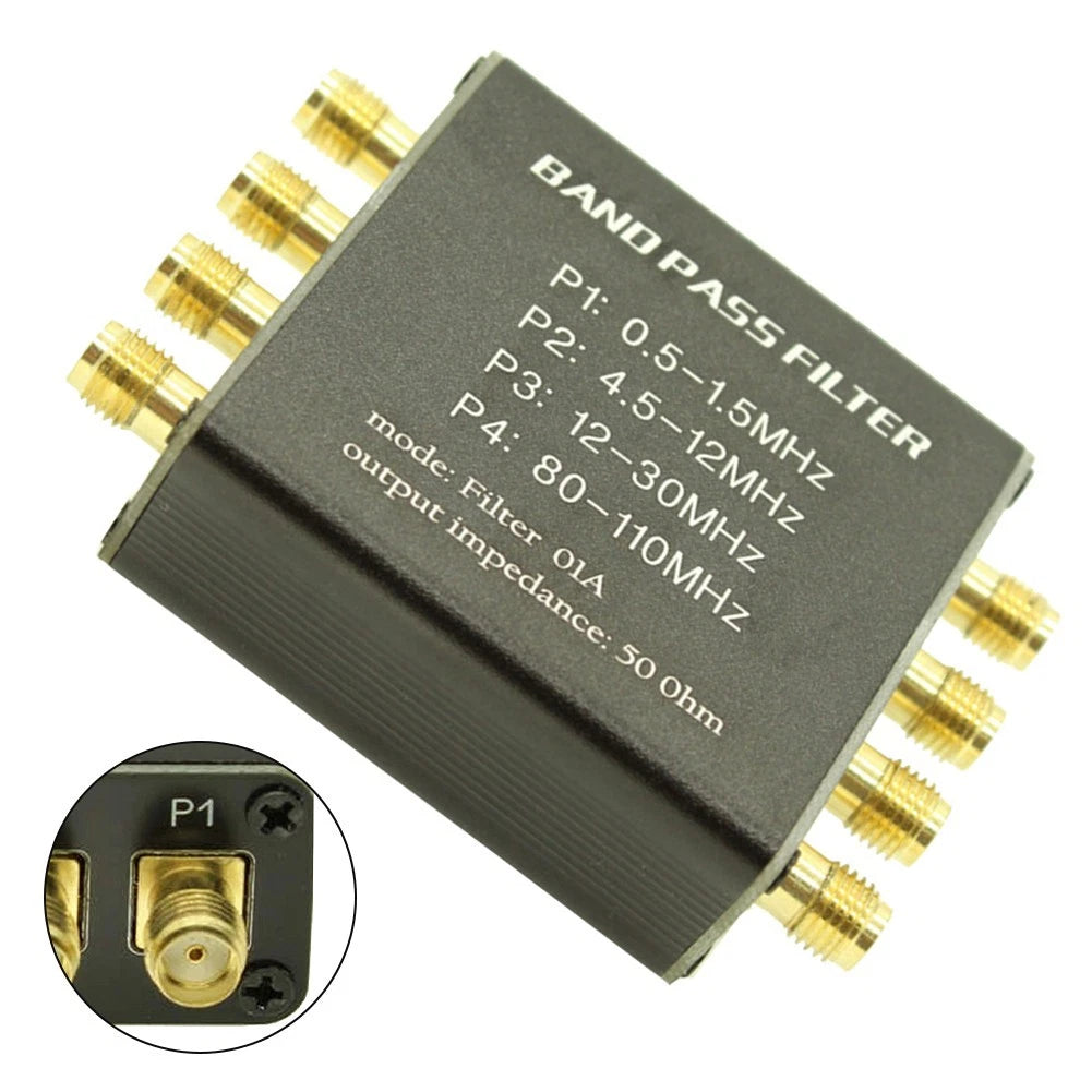 Radio PreFilter 50 Ohm for Malachite with 4PASS Filters (1Hz-300MHz)