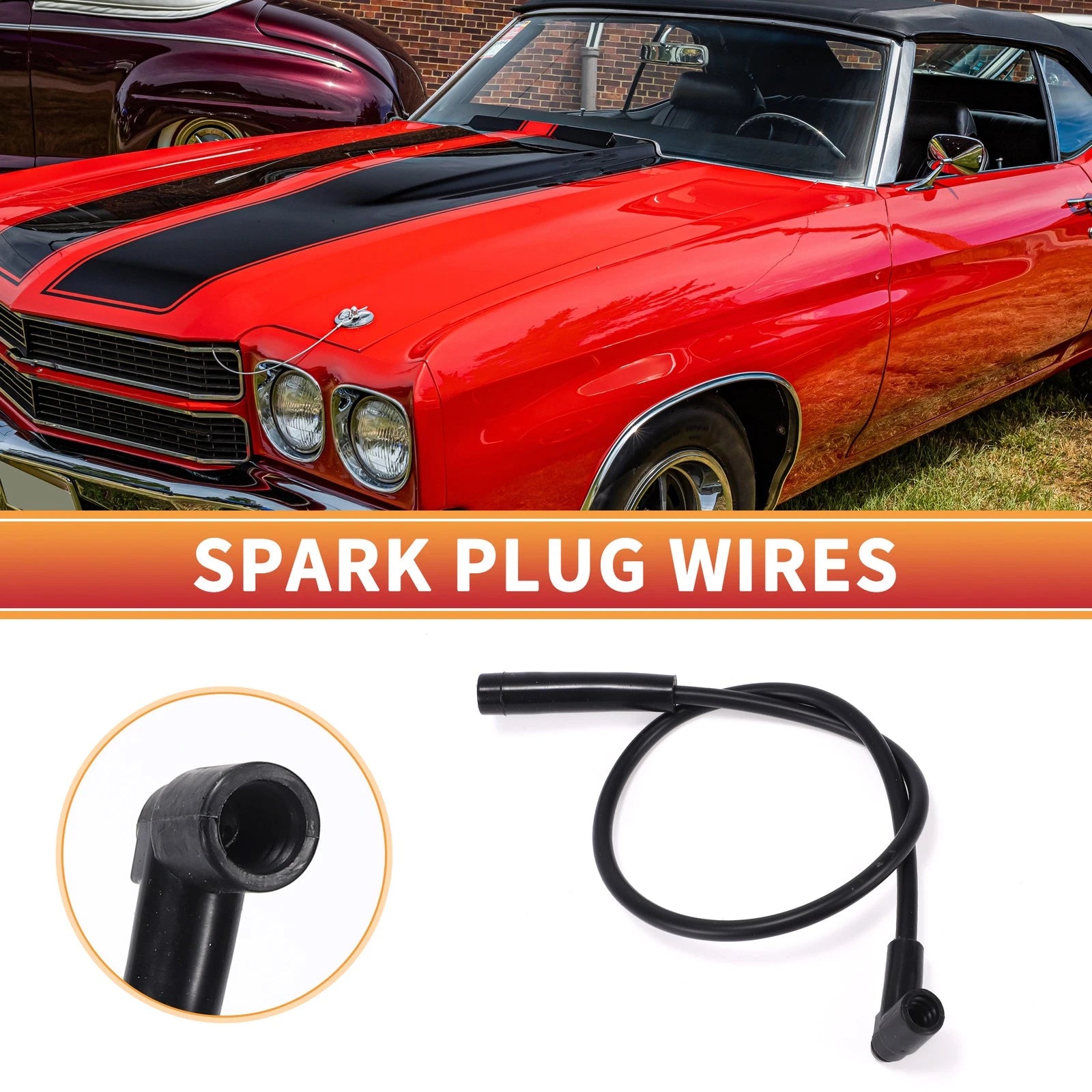 Spark Plug Wire Ignition Coil Cable Set for Chevrolet Blazer V8 (1973–1973)