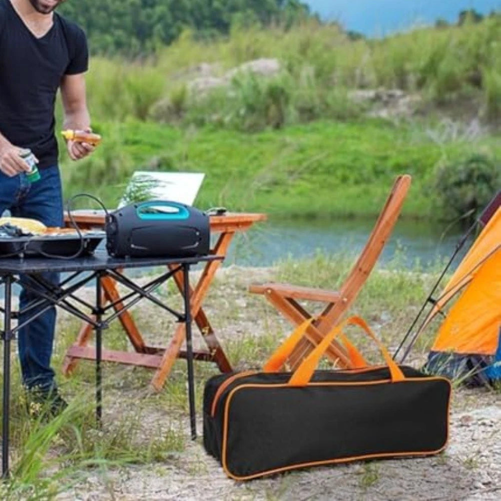 Portable Grill Tools Organizer Bag for Tableware Storage (38x12x12 cm)