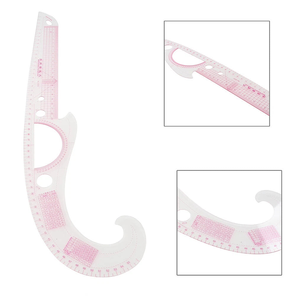 Sewing Sleeve Curve Plastic Ruler Set for Tailoring (#3250)
