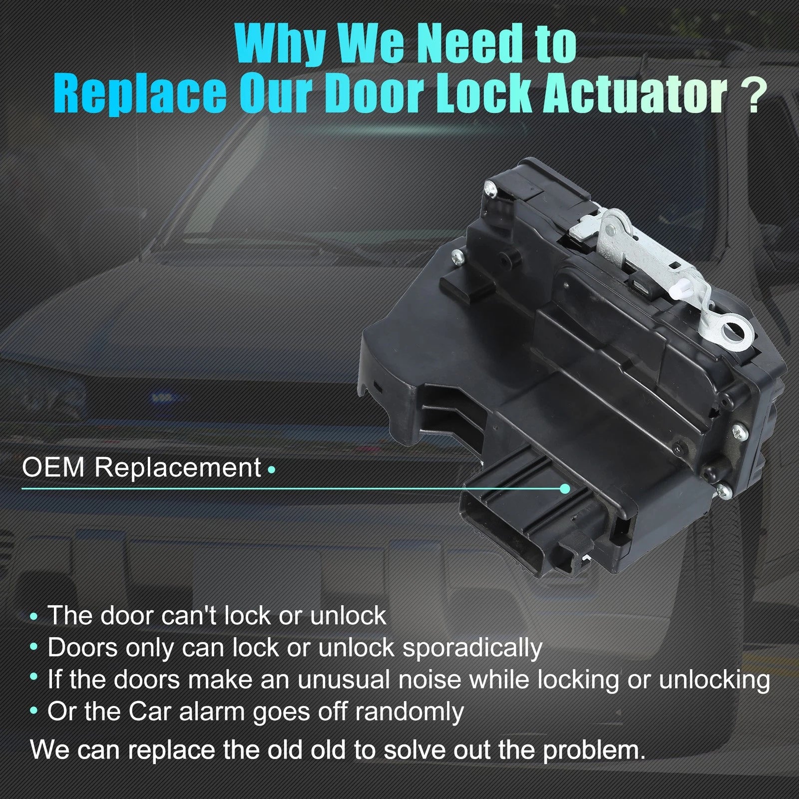 Rear Left Power Door Lock Actuator Replacement for Ford Escape (2001–2007)