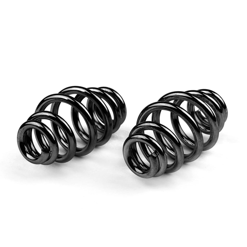 Solo Seat Mount Spring for Chopper Bobber (Custom Round, Black)