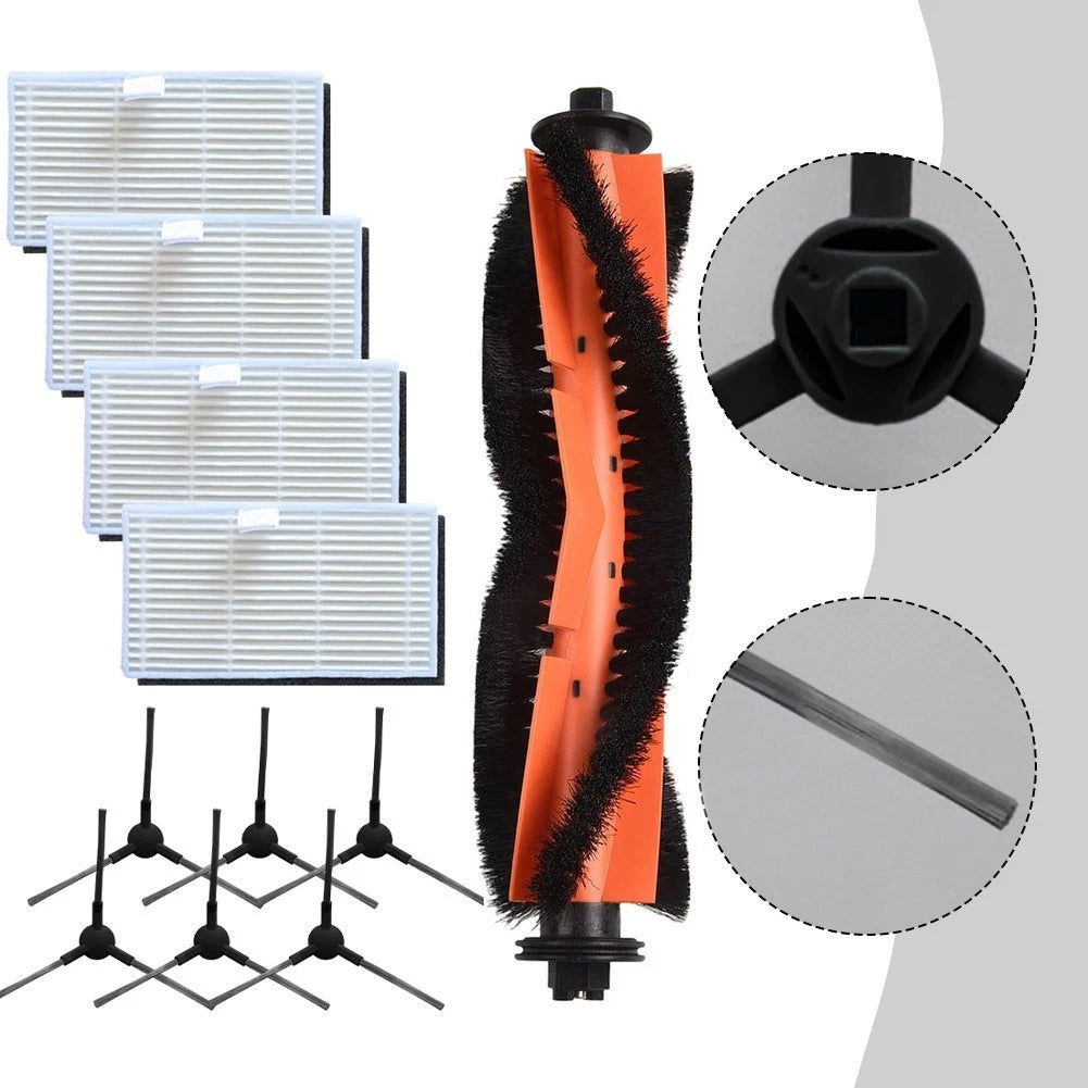 Replacement Main Brush Filters and Side Brushes for MONSGA MS1 MAX