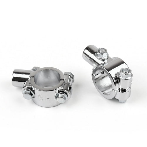 1" 25mm Handlebar 10mm Thread Mirror Mount Holder Clamp for Motorcycle
