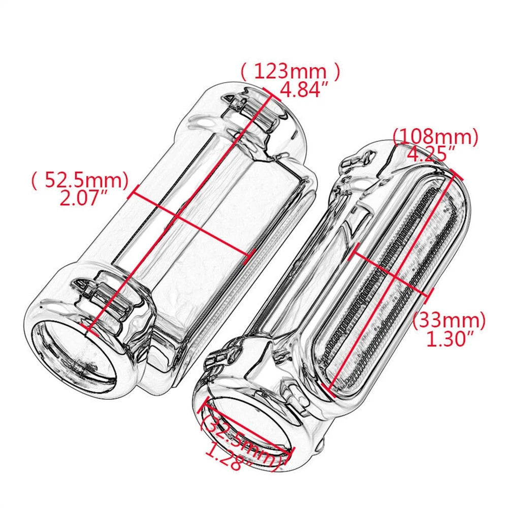 1.25 " Highway Crash Bar Engine Guard Driving Light Turn Signal Light Lamp Kit