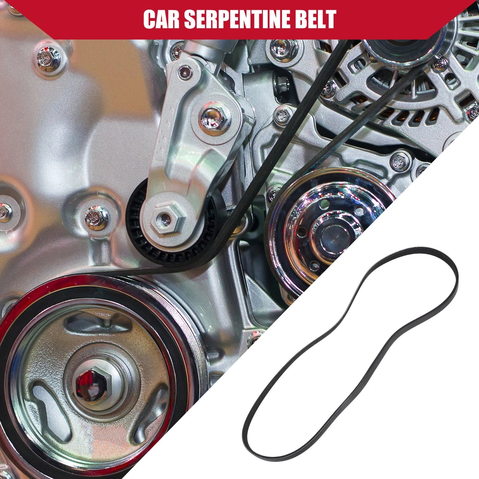 3pc Serpentine Belt Replacement Kit for Toyota T100 (1995–1998)