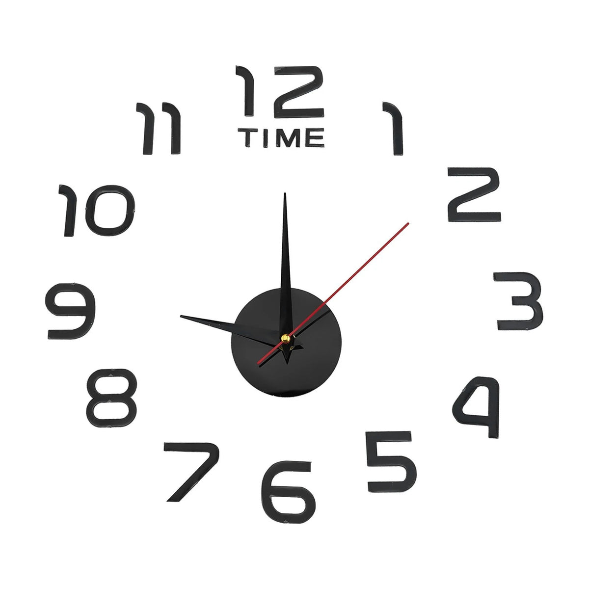 Large Wall Clock with Unique DIY Assembly Features
