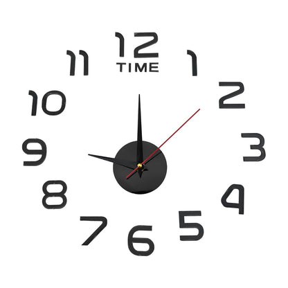 Large Wall Clock with Unique DIY Assembly Features
