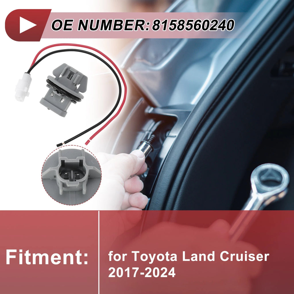 Rear Fog Light Socket Wiring Replacement Set for Toyota Land Cruiser (2017–2024)