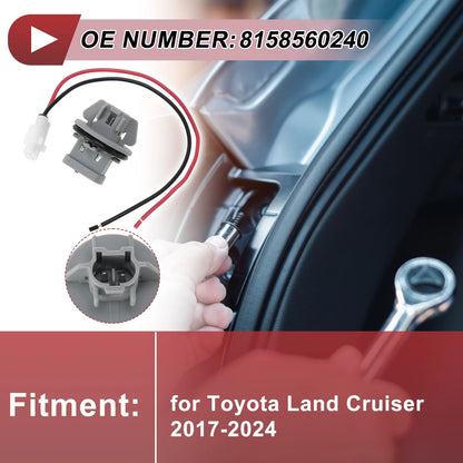 Rear Fog Light Socket Wiring Replacement Set for Toyota Land Cruiser (2017–2024)