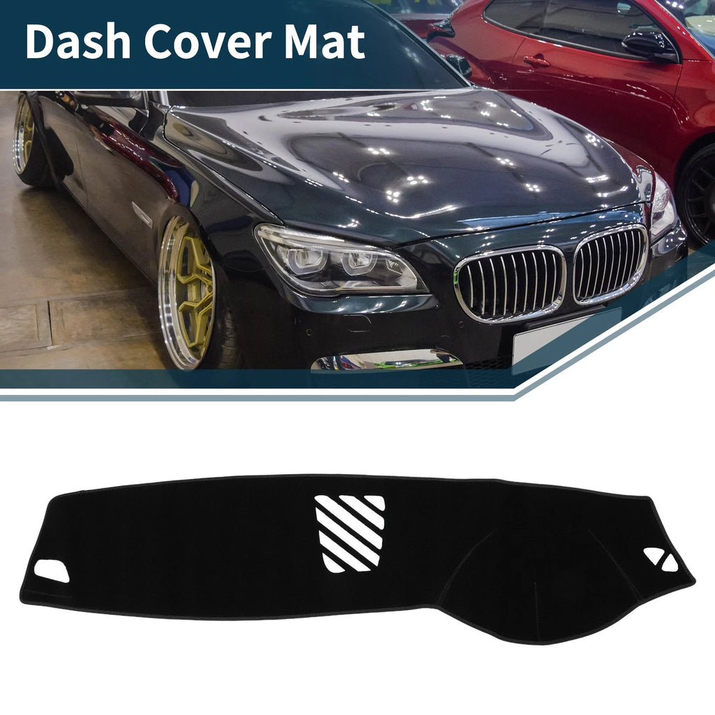 Dash Cover Mat Sun Protector for BMW 5 Series F10 F11 2011–2017 Black
