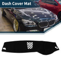 Dash Cover Mat Sun Protector for BMW 5 Series F10 F11 2011–2017 Black