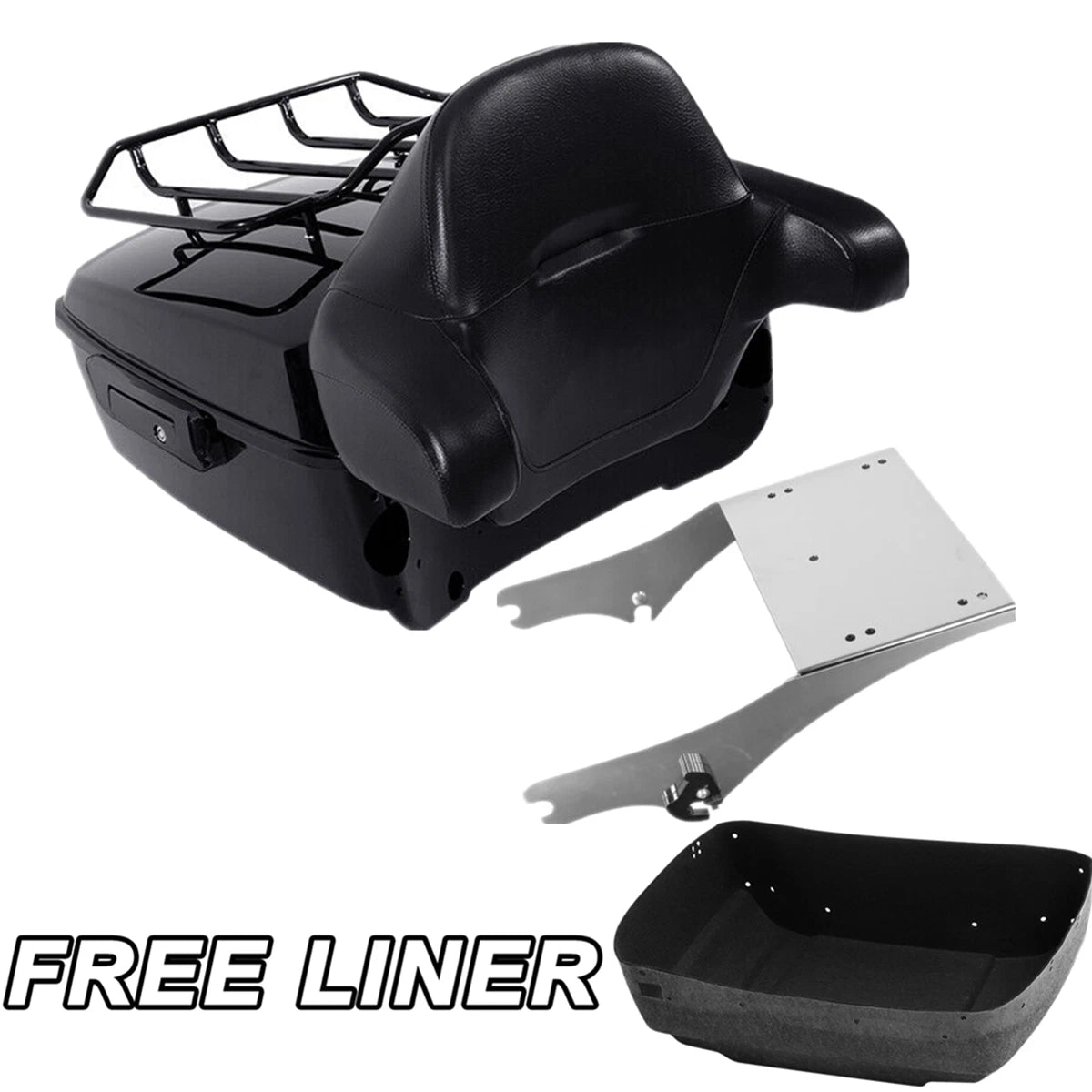 Trunk Backrest Mount Rack for Harley Touring Road Glide (1997–2008)