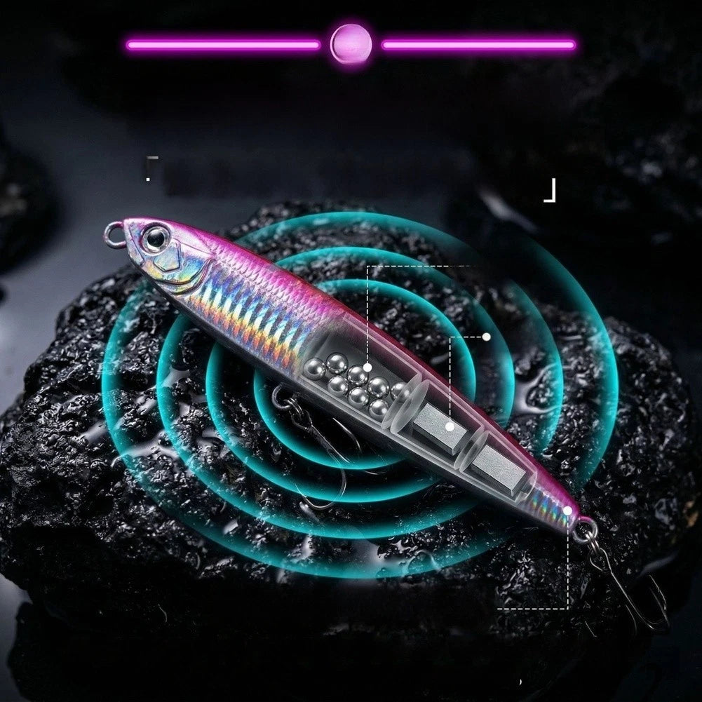 Pencil Lure for Bass 9.5cm Sinking 3D Reflective Scale Bait