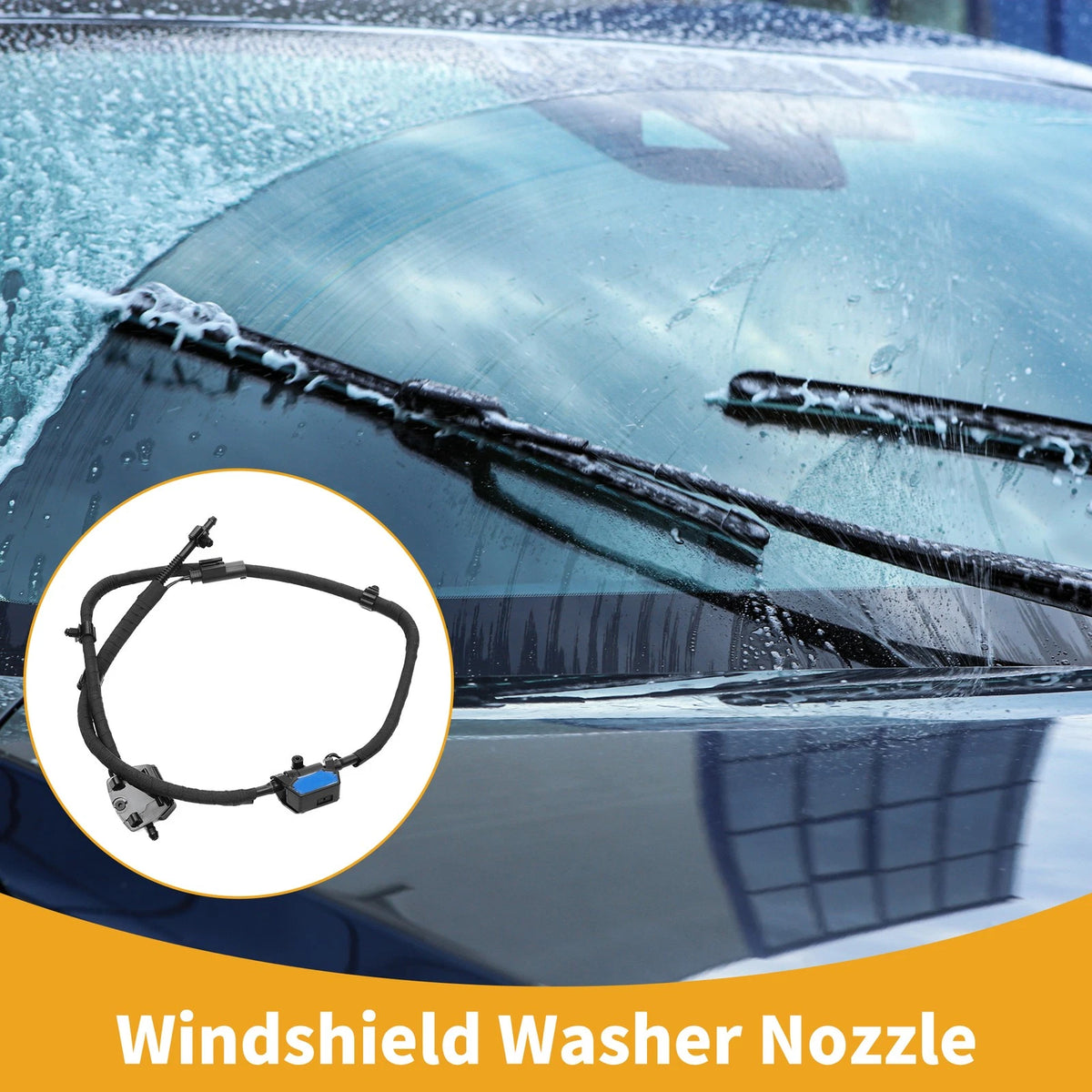 Front Windshield Washer Nozzle for BMW 430i 17-19 for BMW 435i 14-16 Black