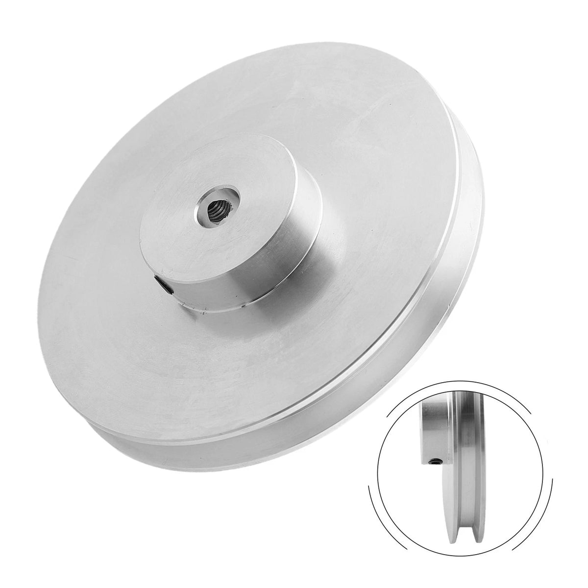 V Groove Pulley 20mm for 6mm Width Belts (80mm OD)