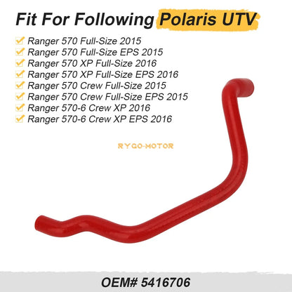 Engine Vent Hose Red 5416706 for Polaris Ranger 570 XP Crew (2015–2016)