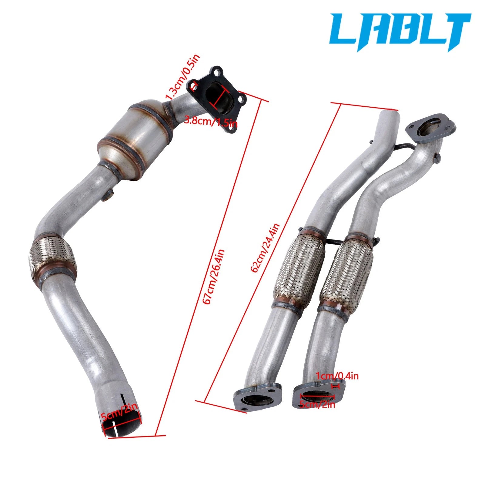 Catalytic Converter w/ Flex Pipe for Cadillac SRX 3.6L (2012–2016)