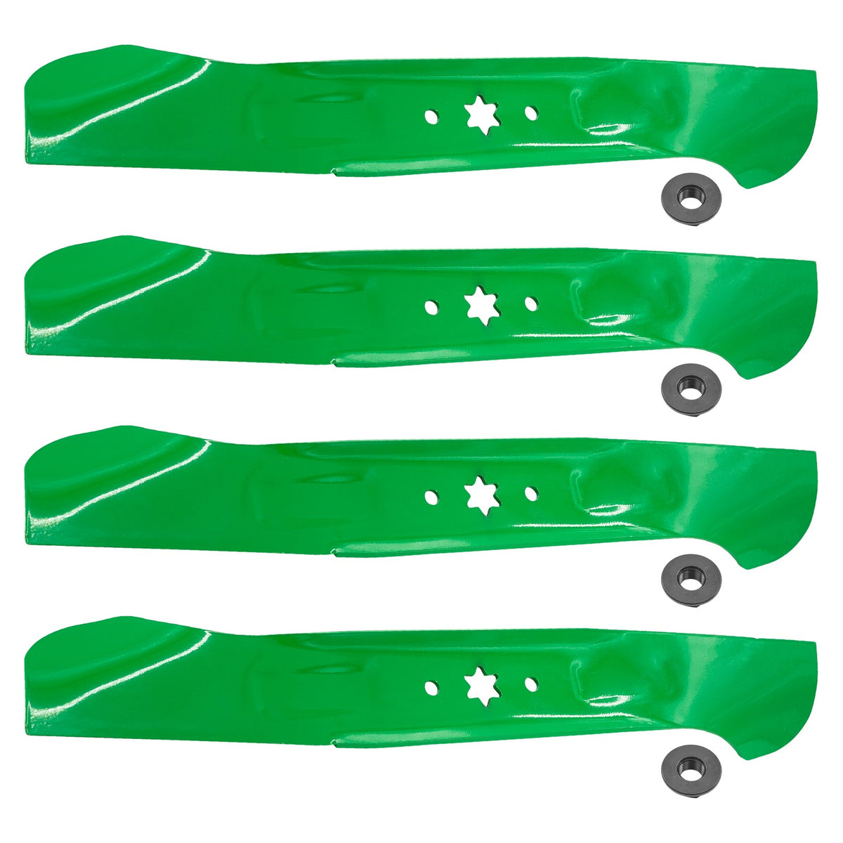 Deck Blades 46 Inch Replacement with Nuts for Cub Cadet LTX1045 (2010–2016)