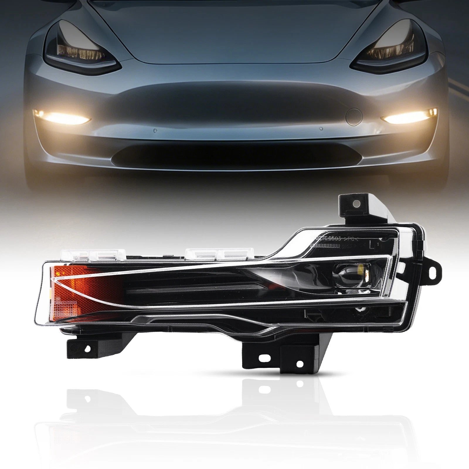 Fog Light Lamp Left Side for Tesla Model 3 Y (2017–2023) 1077391-00-D