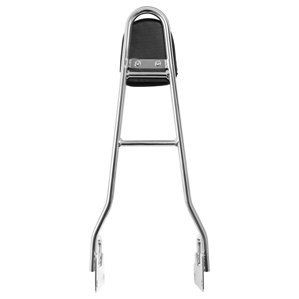 Chrome Sissy Bar Backrest Pad Bracket for Harley Street Bob (2018–2025)