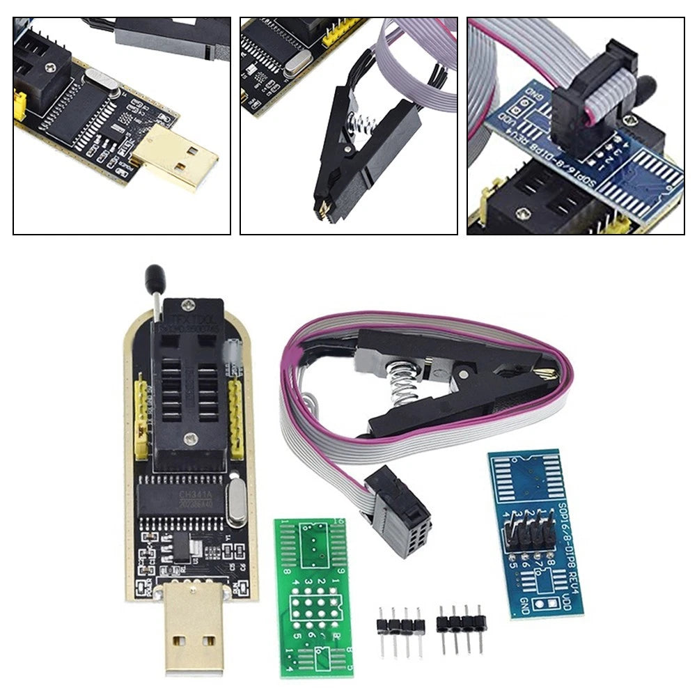 CH341 Programmer Module for EEPROM 24 25 Series (Online Programming)