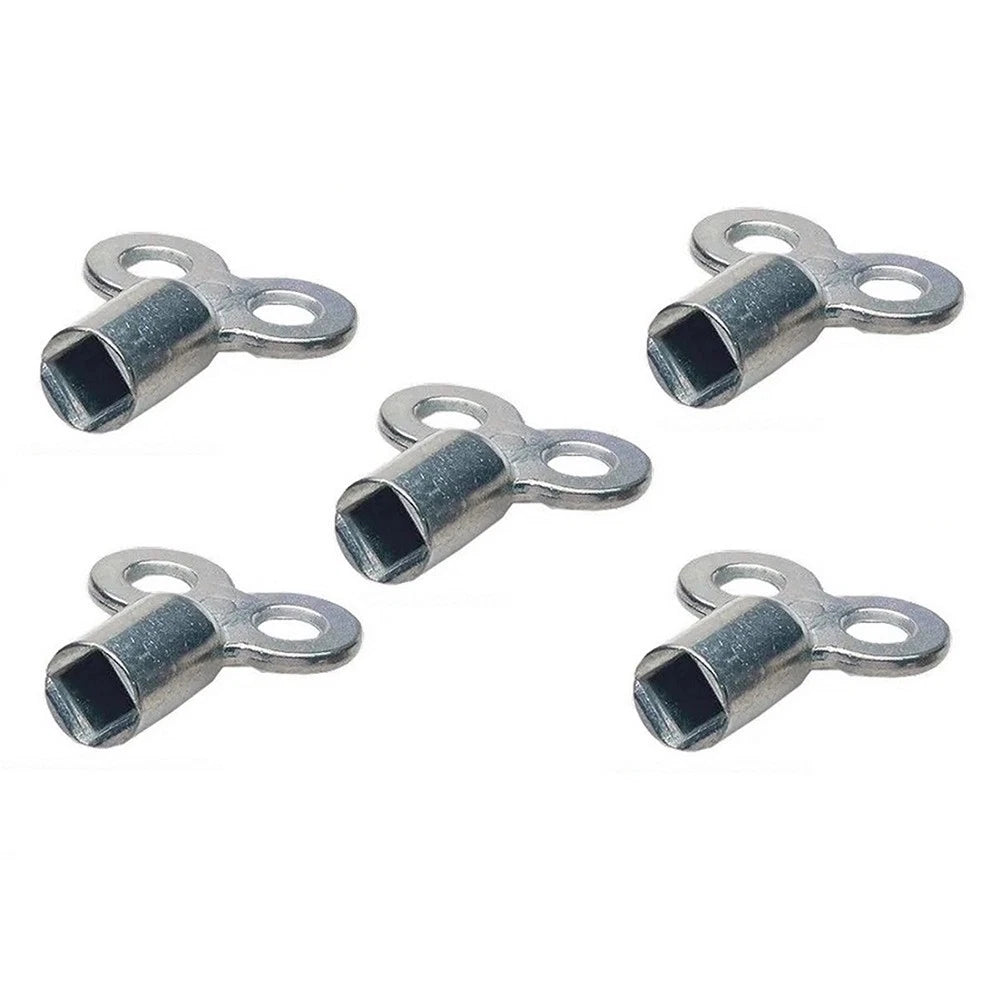 Pack of 5 Radiator Bleed Keys for Universal Use (Zinc Alloy)