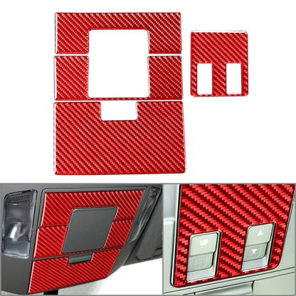 4X Interior Reading Light Fairing Trim for Toyota Tundra (2014–2021) Red