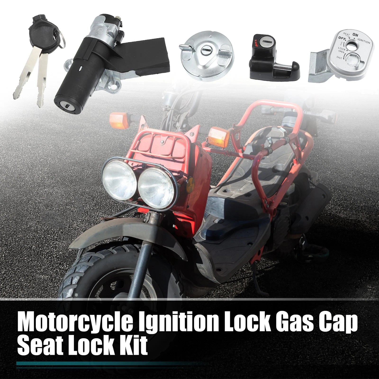 Ignition Switch Assembly with Key for Honda NPS50 Ruckus 50 (2003–2022)
