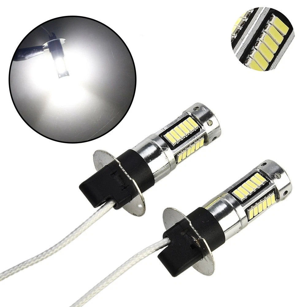 Replacement Fog Light 1Pair H3 LED Bulbs Bright Canbus Accessory