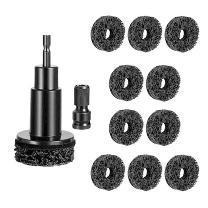 Hub Shaft Rust Removal Tool Kit for Wheel Studs (Includes 10 Cleaning Pads)