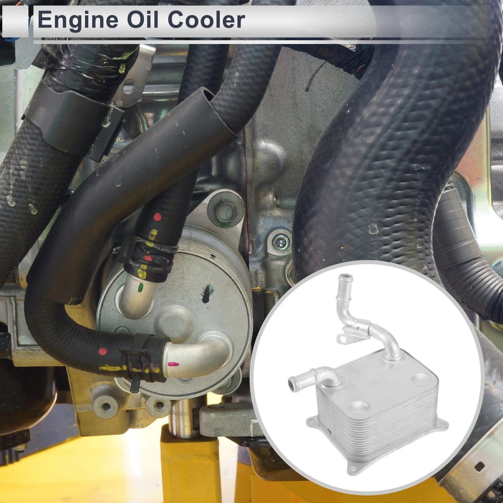 Engine Oil Cooler for Audi RS5 2013-2015 Transmission Cooler 1 Set