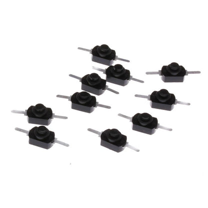 Latching Switch for Mini On Off Push Black + Silver Button