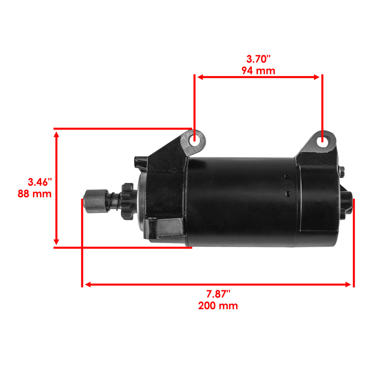 Starter Motor Replacement for Yamaha 70TLR 70HP Marine Outboard (1991–2010)