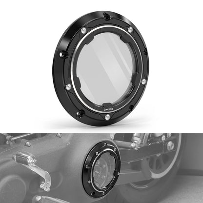 CNC Clear Derby Engine Clutch Cover for Harley Street Glide CVO (2010–2015)