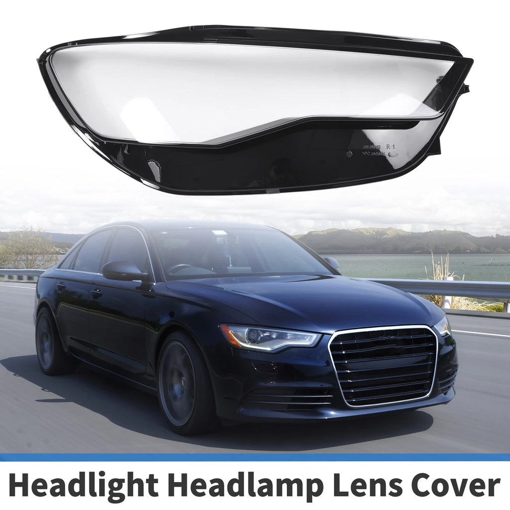 Headlight Lens Cover Front Right Replacement for Audi A6 (2016–2018)