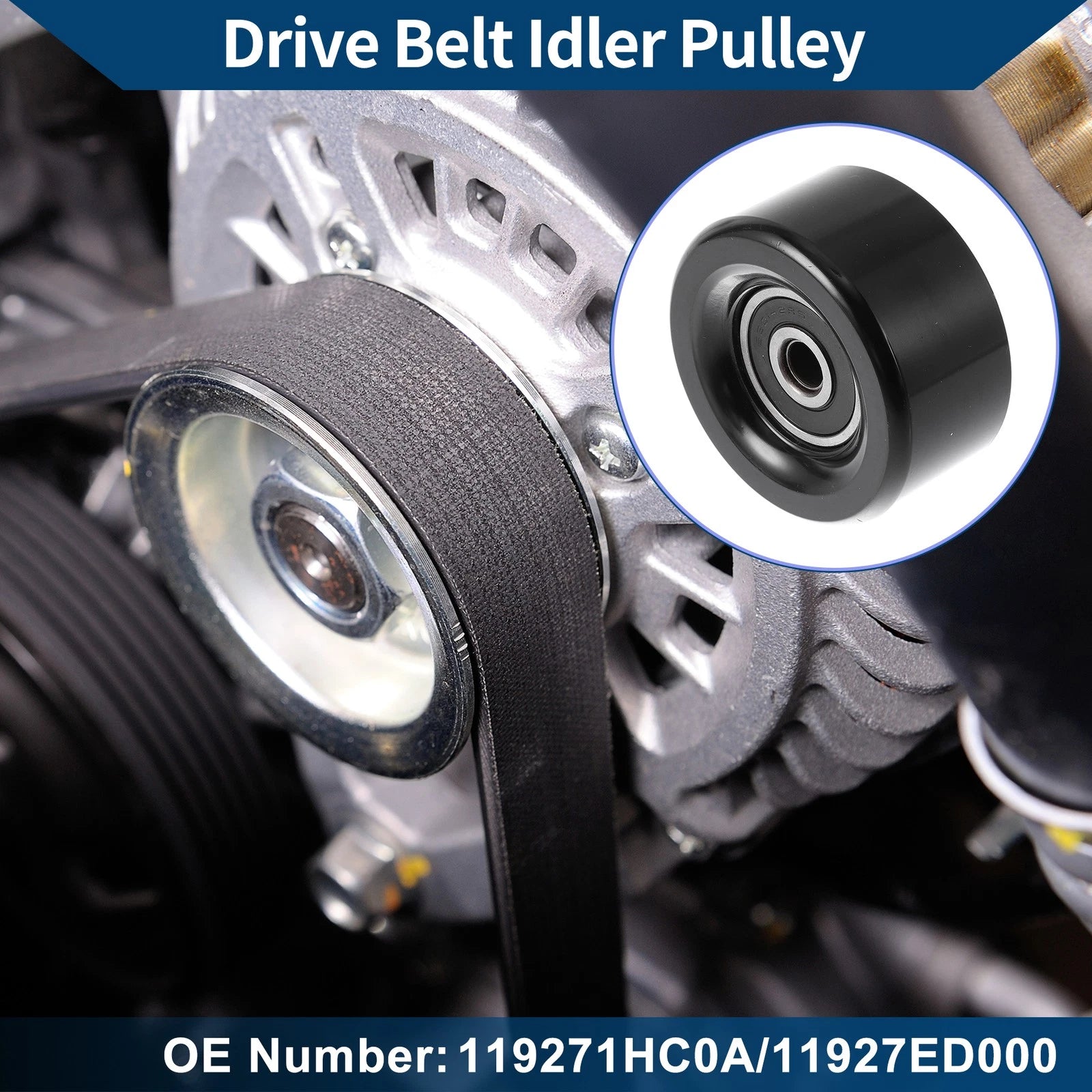Drive Belt Idler Pulley Replacement for Toyota Highlander (2008–2019)