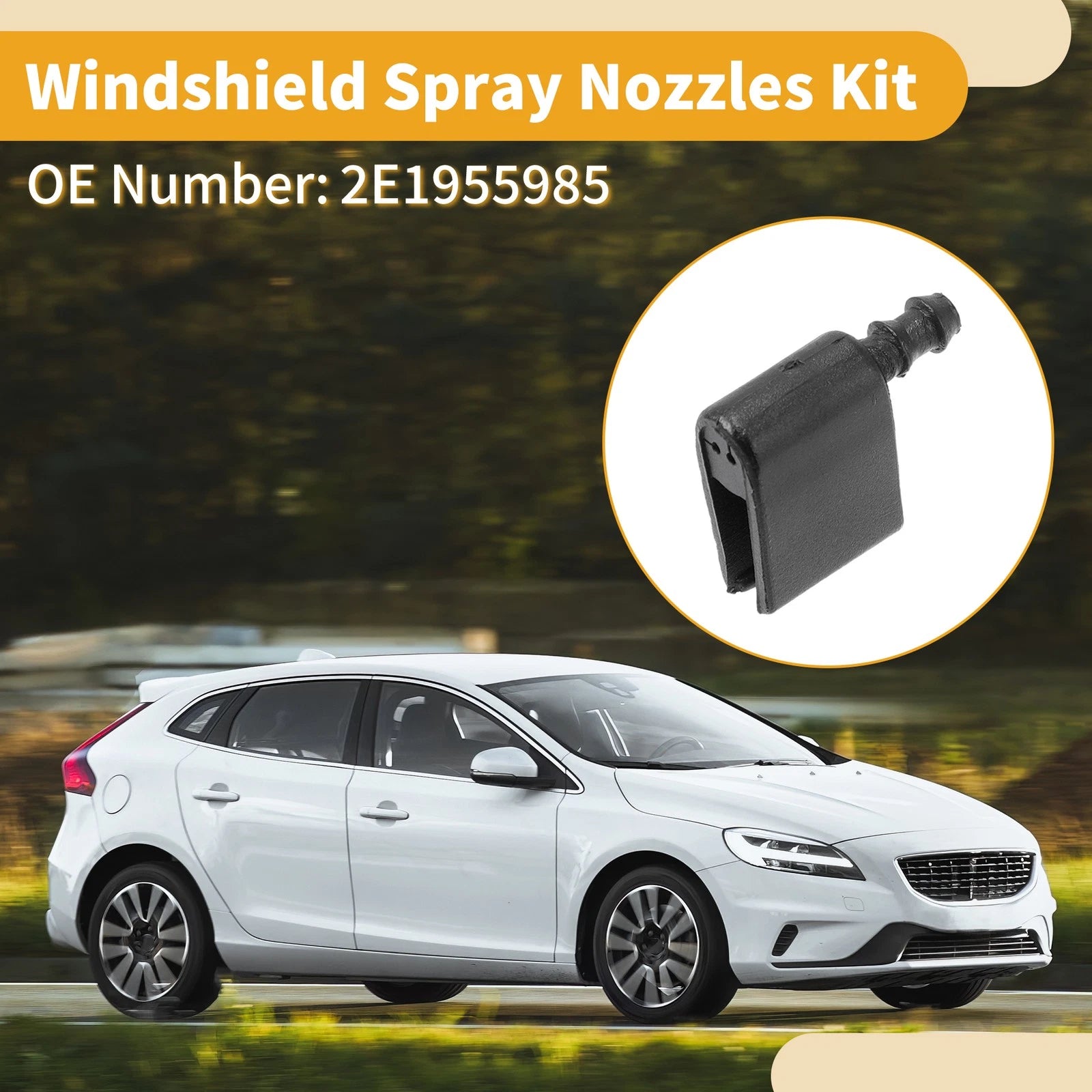 Windshield Washer Nozzle Kit with Hose for VW Crafter (2006–2018)