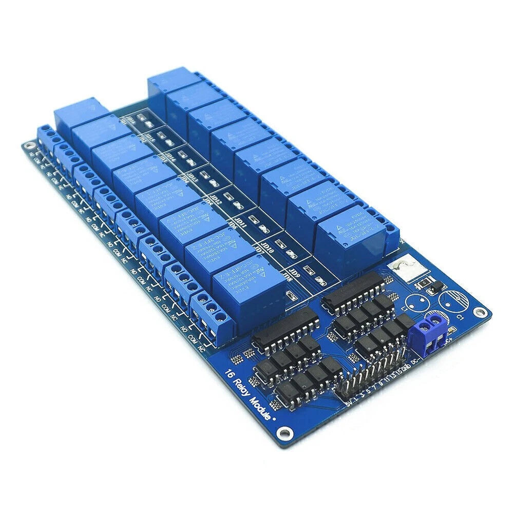 5V Relay Shield Module with Optocoupler for 16-Channel (16-Channel)