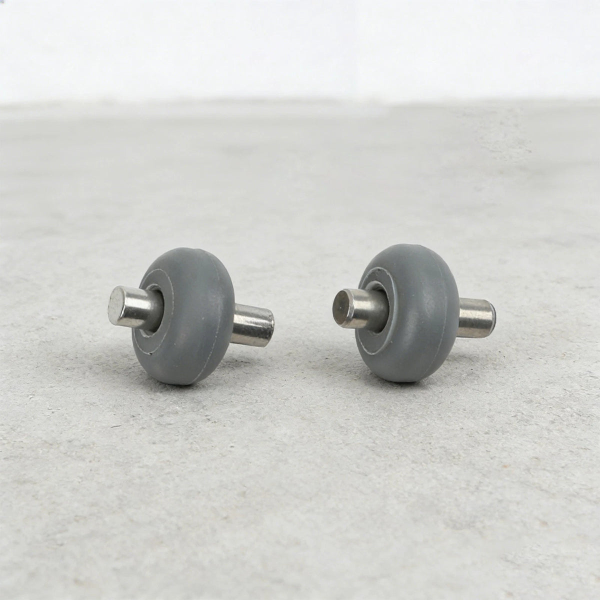 Set of 2 Vacuum Cleaner Wheels for S3 (Plastic + Metal) Black + Silver