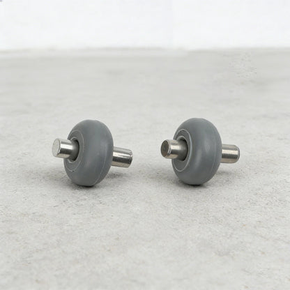Set of 2 Vacuum Cleaner Wheels for S3 (Plastic + Metal) Black + Silver
