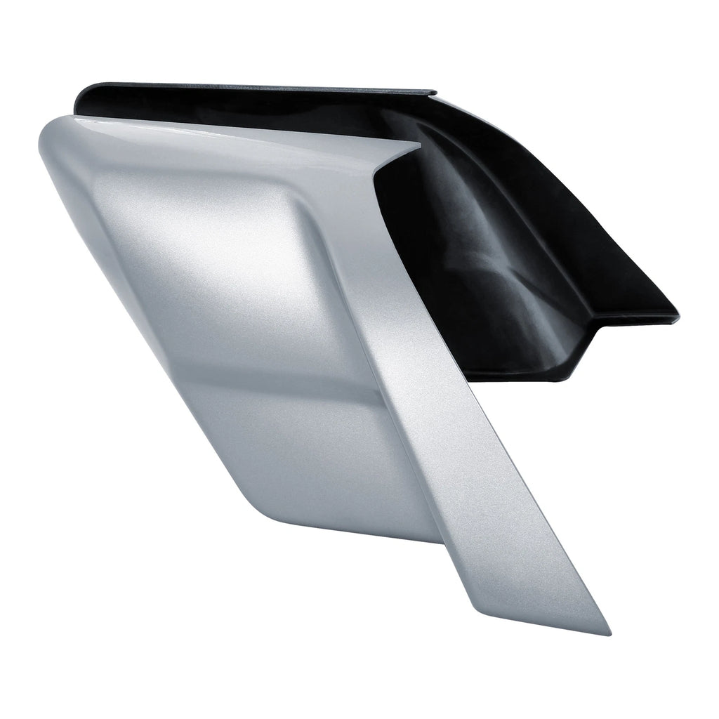 Stretched Side Covers Panel for Harley Road Glide (2014–2024) Barracuda Silver