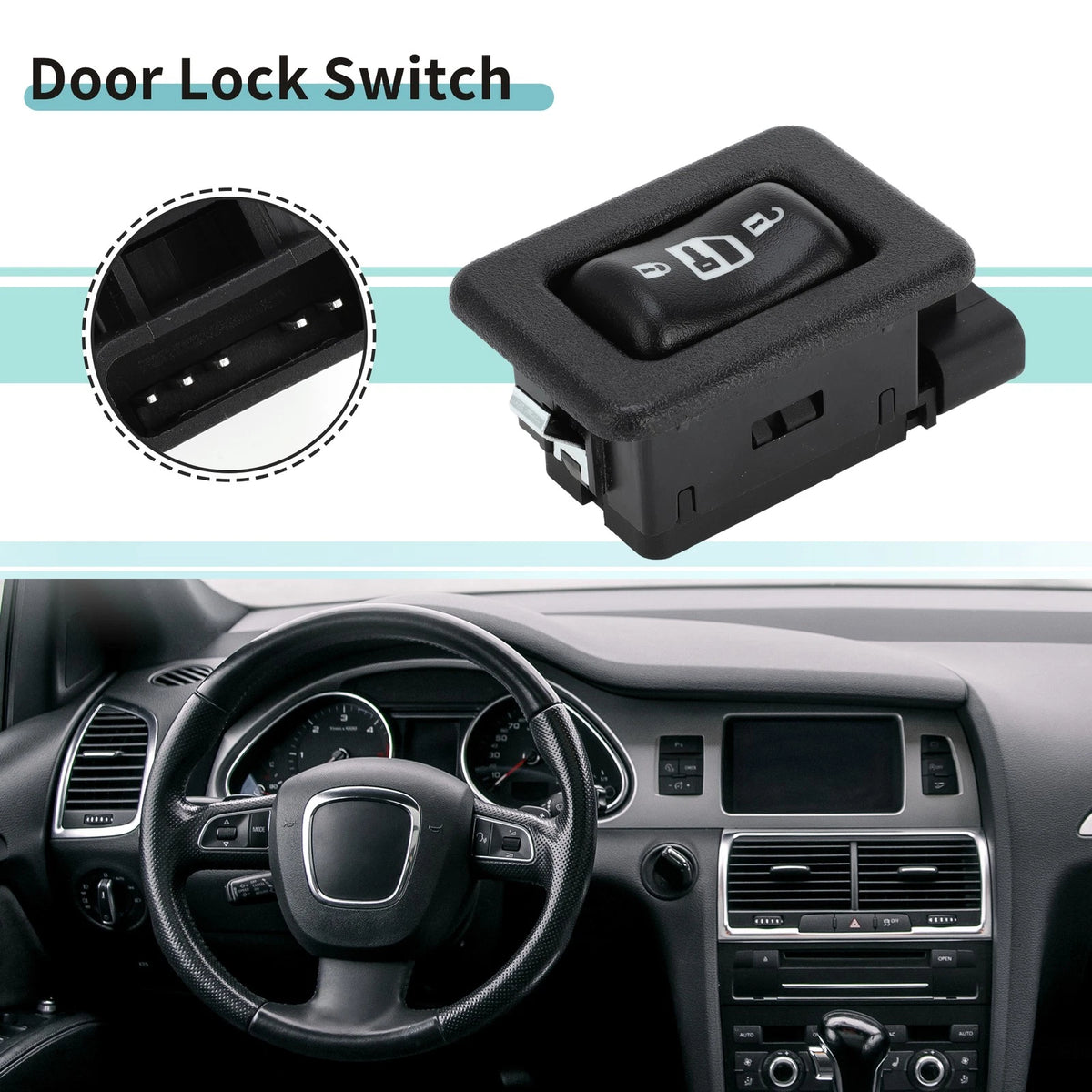 Door Lock Switch Replacement for Chevrolet Silverado 1500 for GMC Sierra 2003-2006