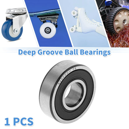 1 Pc 6000DDU Deep Groove Ball Bearing for Scooter Skateboard (10x26x8mm)