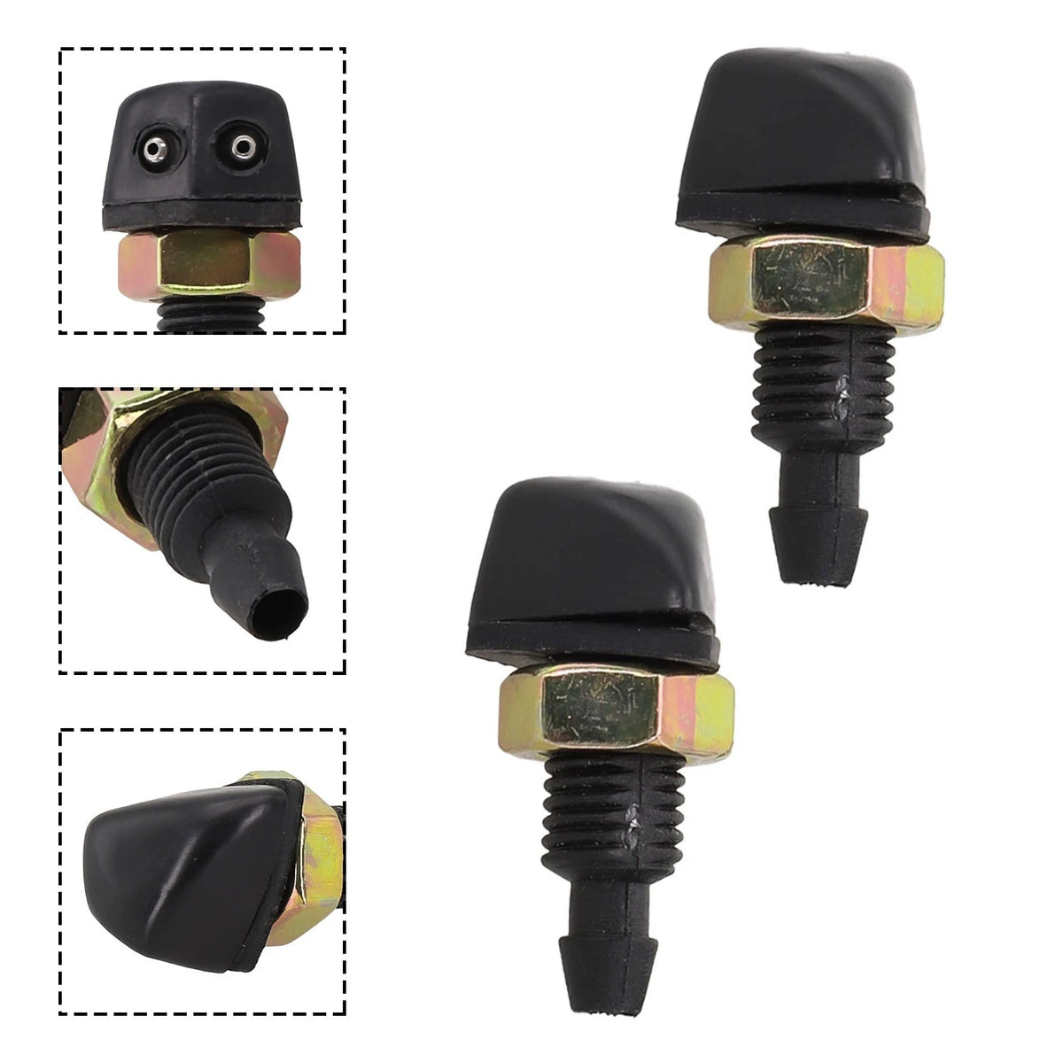 2X Windshield Wiper Washer Spray Nozzles for