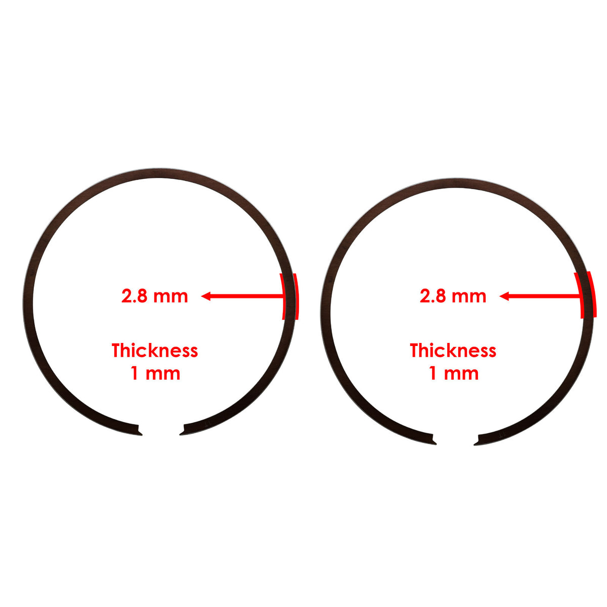 Piston and Piston Rings Replacement Kit for Yamaha (2003–2023) 66.36mm